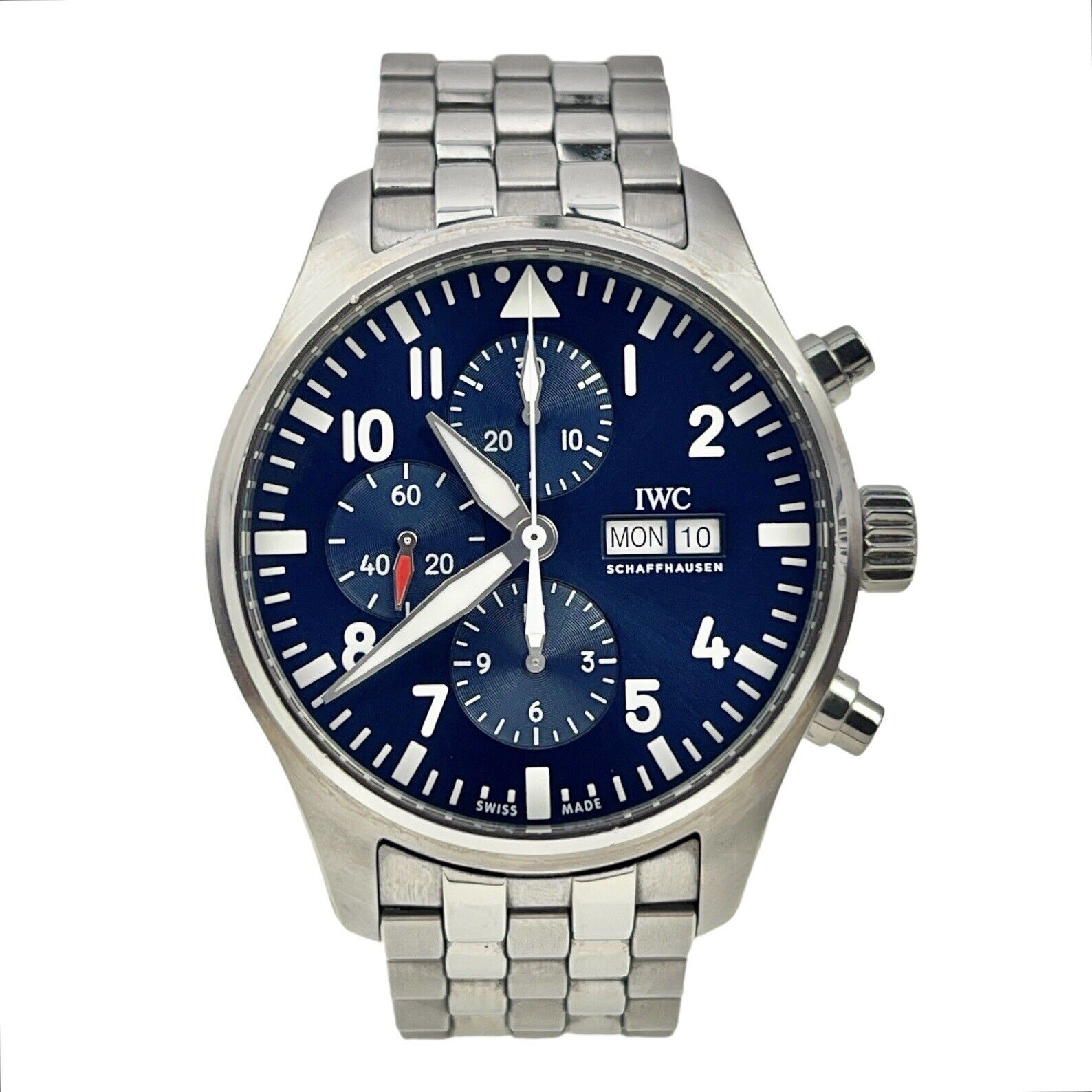 IWC Chronograph Stainless Steel Blue 43mm Automatic Men’s Watch IW377717