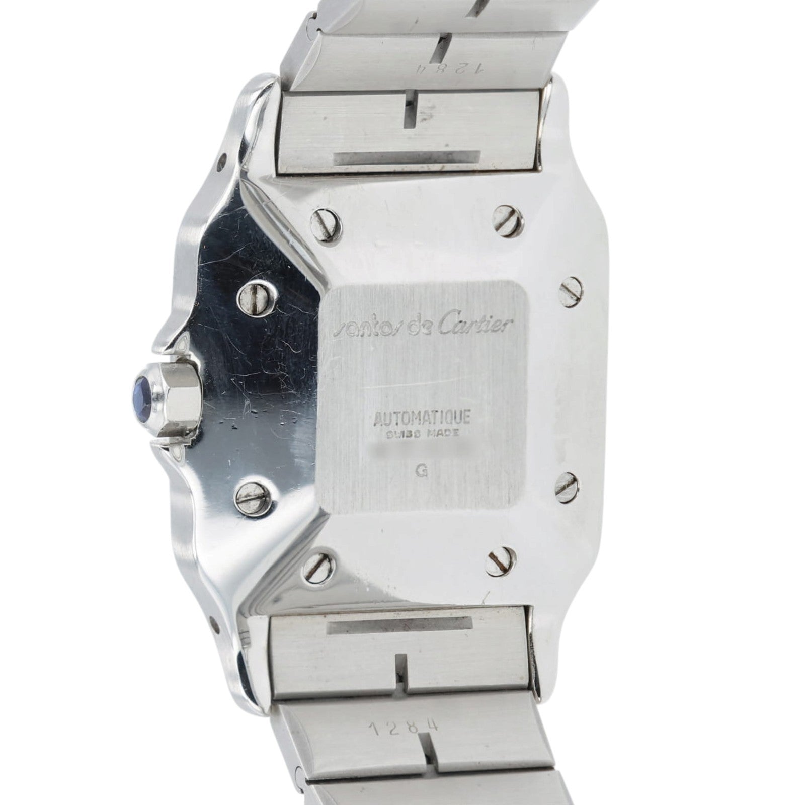 Cartier Santos Galbe White Dial Gold & Steel 41x29mm Automatic Mens Date 2961