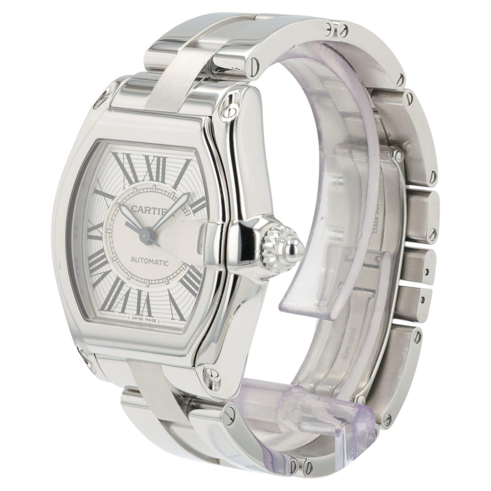 Cartier Roadster Silver Dial Stainless Steel 38mm Automatic Men’s Watch W62025V3