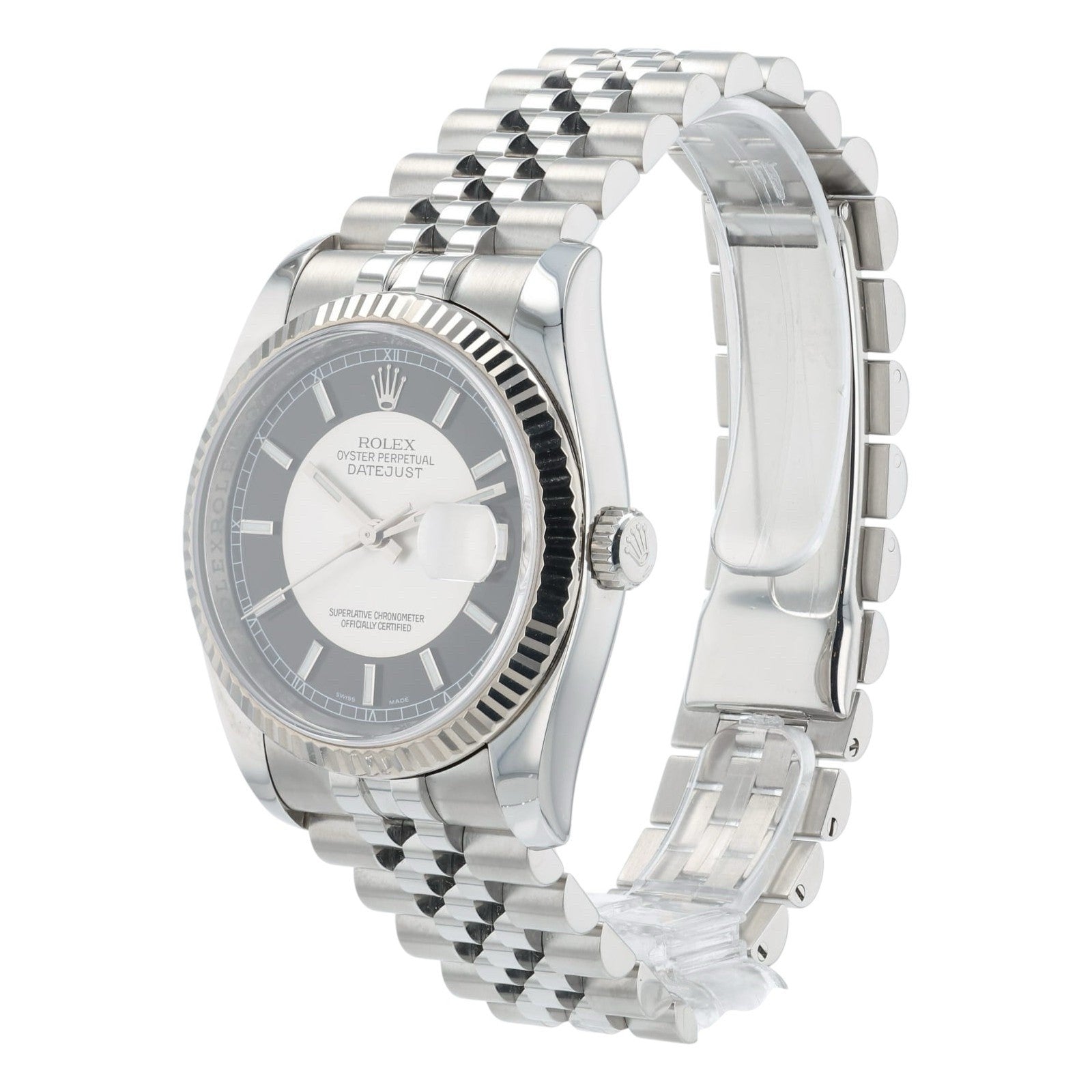 Rolex Datejust Tuxedo Dial Steel 36mm Automatic Men's Watch 116234 - Full Set