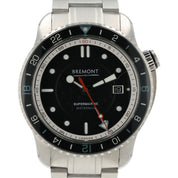 Bremont Waterman GMT Black Dial Steel 43mm Automatic Men’s Watch  - Box/Papers