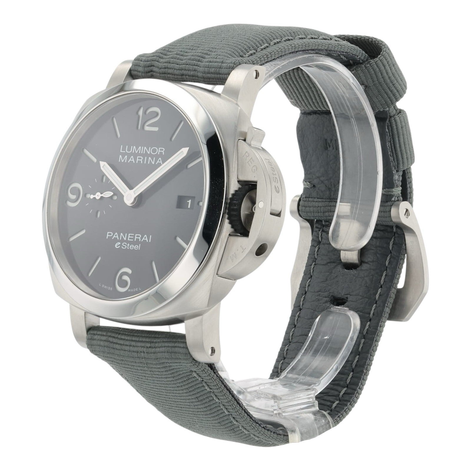 NEW Panerai Luminor Marina Steel Grey Dial 44mm Automatic Men’s Watch PAM01358