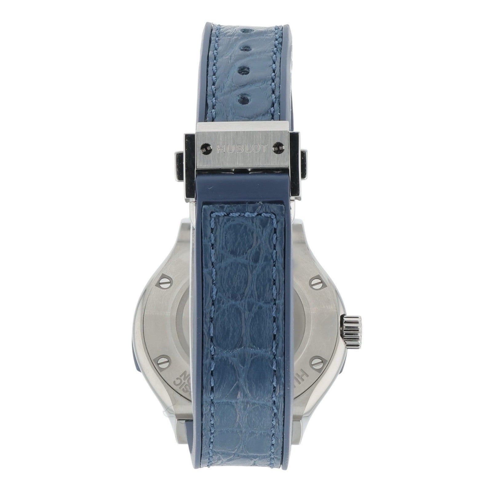 Hublot Classic Fusion Titanium Blue Dial 33mm Quartz Unisex Watch 581.NX.7170.LR