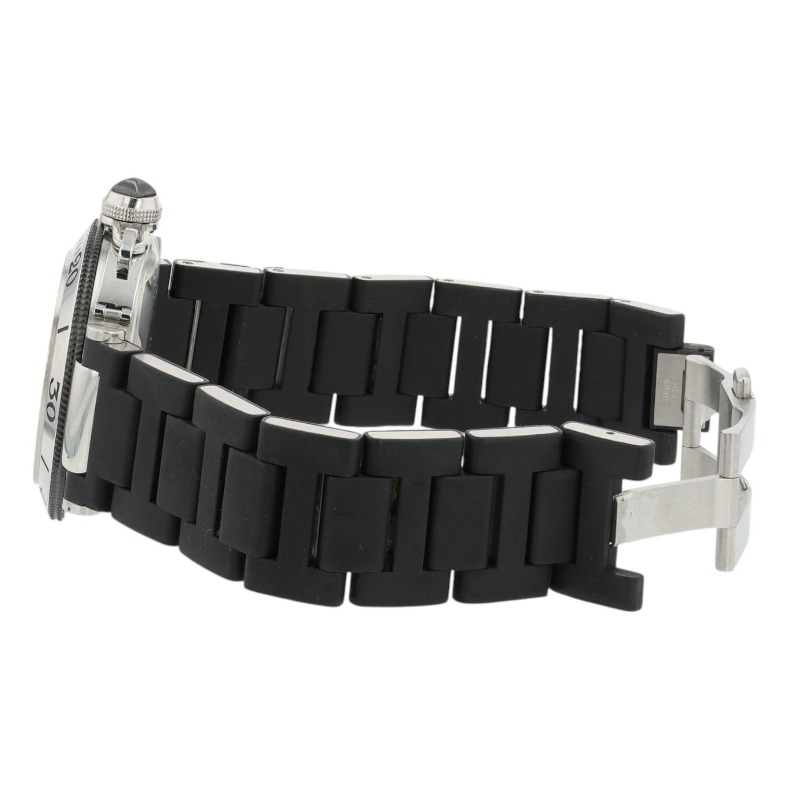 Cartier Pasha Seatimer Black Dial Stainless Steel 40.5mm Automatic Mens W31077U2