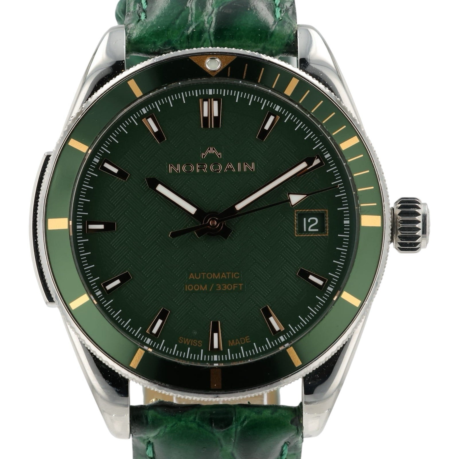 Norqain Adventure Sport Green Dial Steel 37mm Automatic Men’s Watch N1800