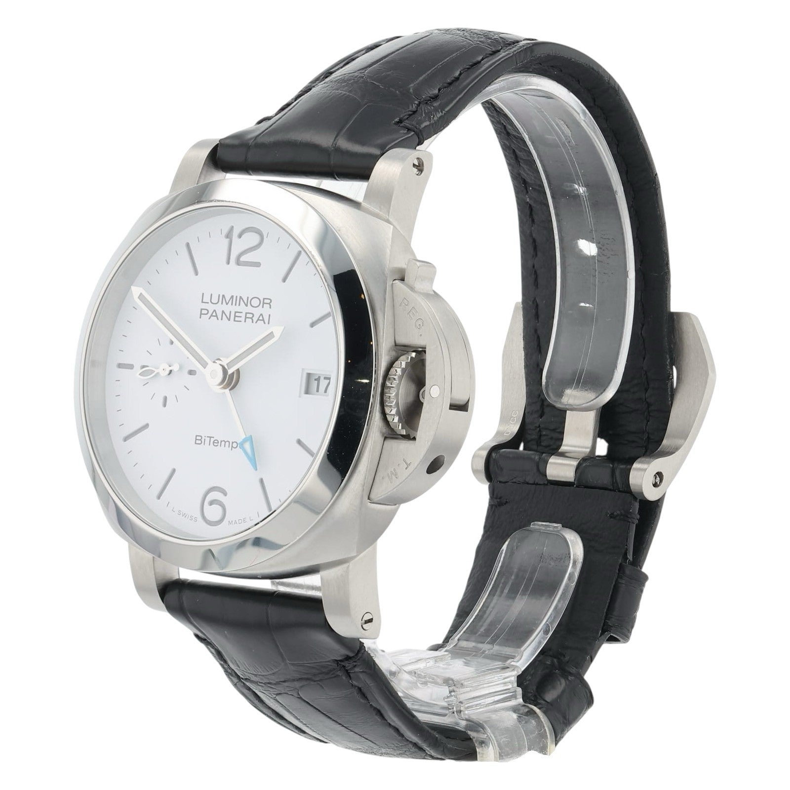 NEW Panerai Luminor Quadrants Bi-tempo White Dial 40mm Automatic Mens PAM01367