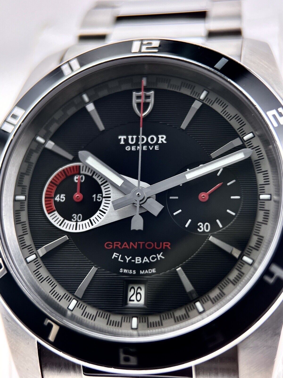 Tudor Grantour Chronograph Fly-Back 20550N 42mm Automatic Men’s Watch Black Dial