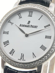 Audemars Piguet 18k White Gold Factory Diamonds Manual Wind Men’s Watch 15133BC