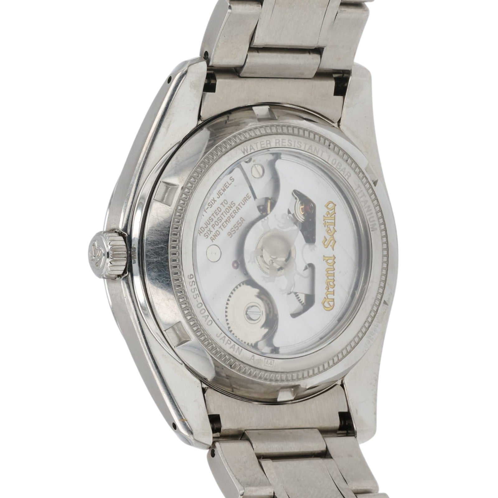 Grand Seiko Heritage Beige Dial Titanium 37mm Automatic Mens Watch SBGR025