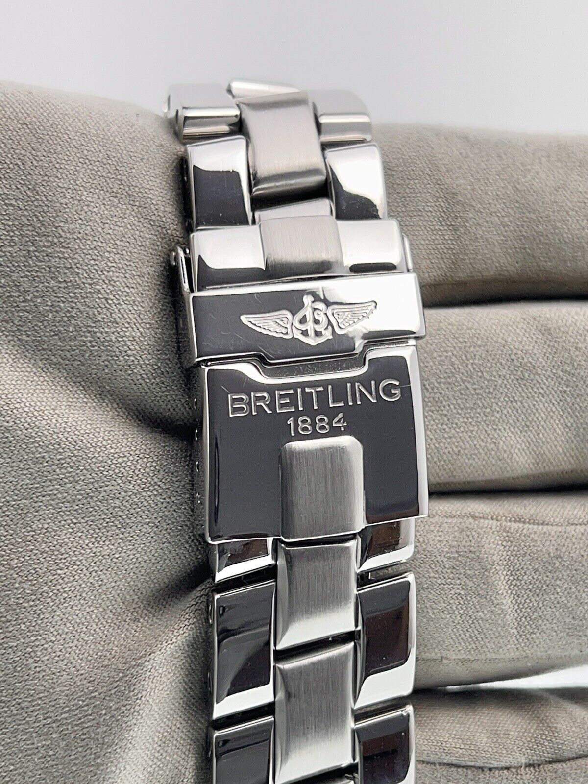 Breitling B-1 Steel Black Dial 44mm Quartz Men’s Watch A68362 - Box/Papers