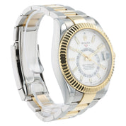 Rolex Sky Dweller White Dial Gold & Steel 42mm Automatic Men’s Watch 326933