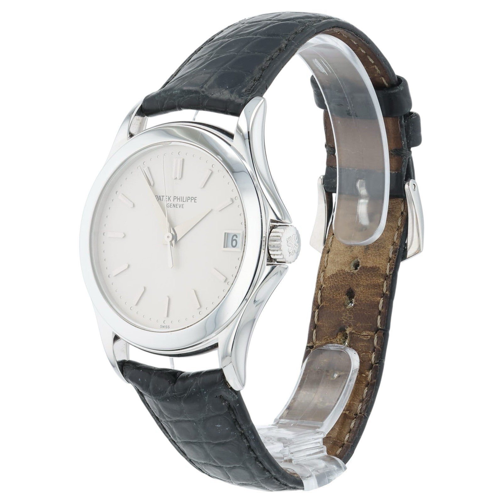 Patek Philippe Calatrava Silver Dial 18k White Gold 37mm Automatic Men’s 5107G