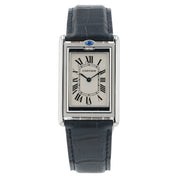 Cartier Tank Basculante White Dial Steel 25mm Manual Wind Men's Watch 2390