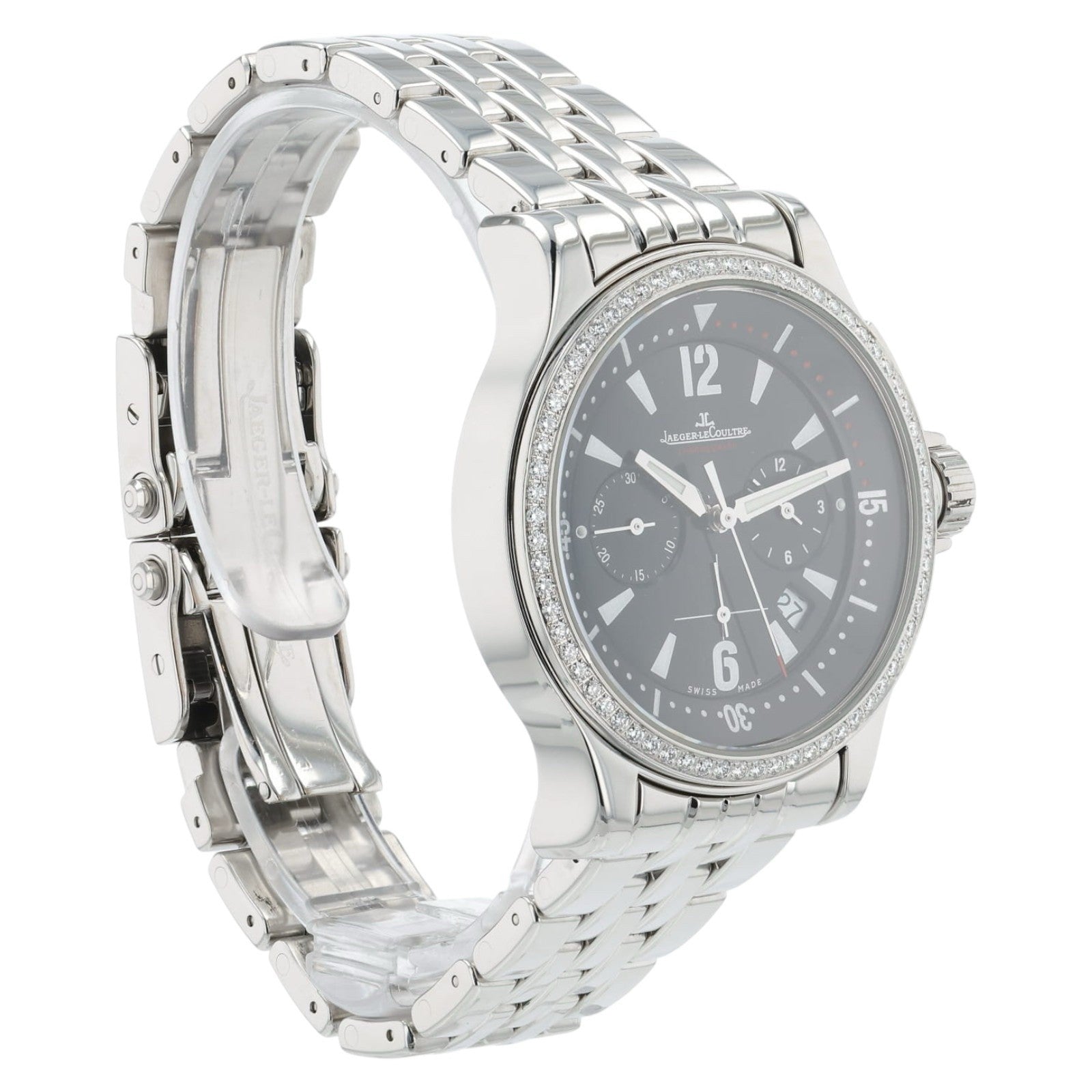 Jaeger LeCoultre Black Dial Stainless Steel 37mm Quartz Movement Unisex 148.8.31
