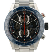 Tag Heuer Calibre Skeleton Dial Stainless Steel 43mm Automatic Men’s CAR201T-0