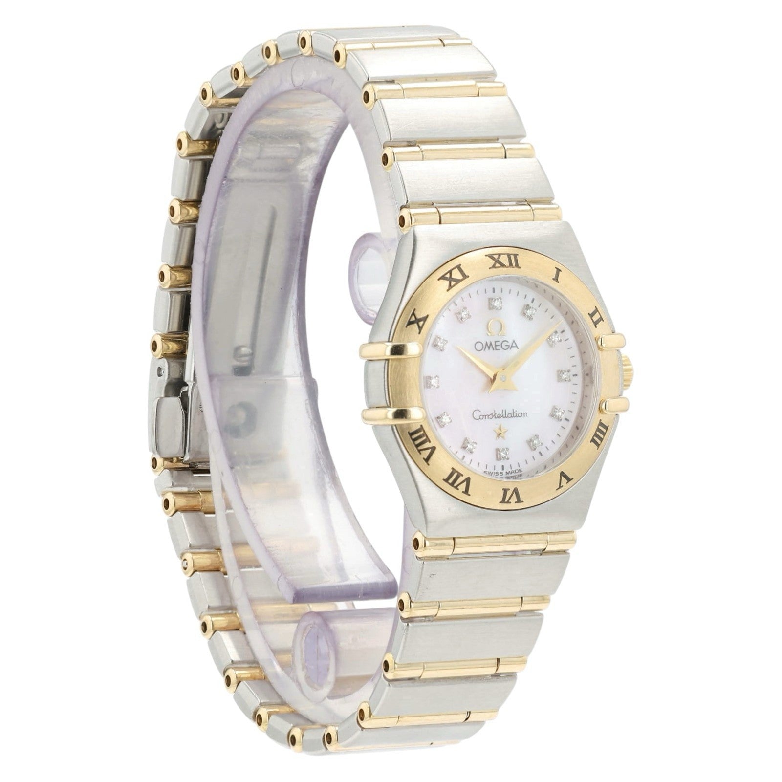Omega Constellation MOP Dial Gold & Steel 22.5mm Quartz Women’s Watch 1262.75.00