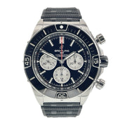 Breitling Chronomat Stainless Steel Black Dial 44mm Automatic Men's Watch AB0136