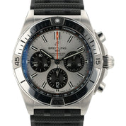 Breitling Chronomat Silver Dial Stainless Steel 42mm Automatic Mens Watch AB0134