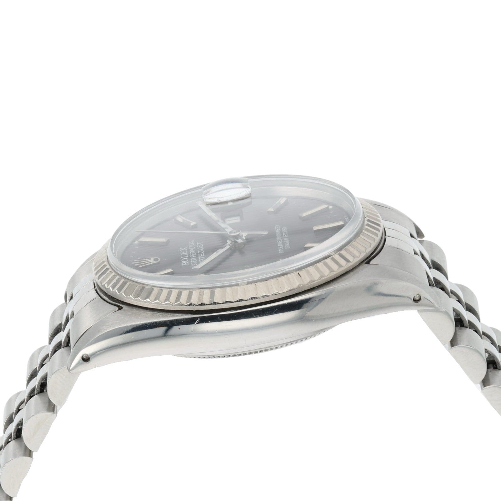 Rolex Datejust Grey Dial Stainless Steel 36mm Automatic Men’s Watch 16014