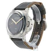 Panerai Luminor Black Dial Stainless Steel 47mm Manual Wind Mens Watch PAM00127