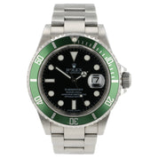 Rolex Submariner “Kermit” Black Dial Stainless Steel 40mm Automatic Mens 16610LV
