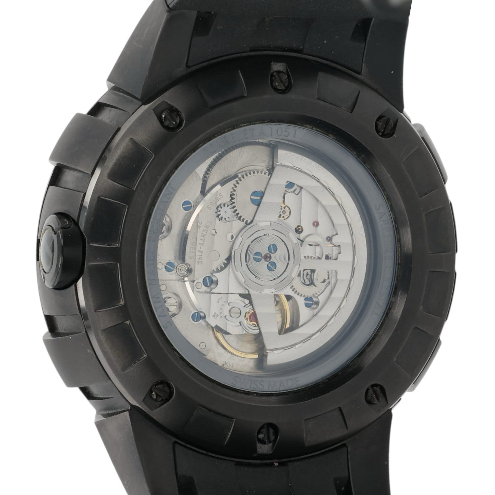 Perrelet Turbine Black Dial Stainless Steel 48mm Automatic Mens Watch A1051