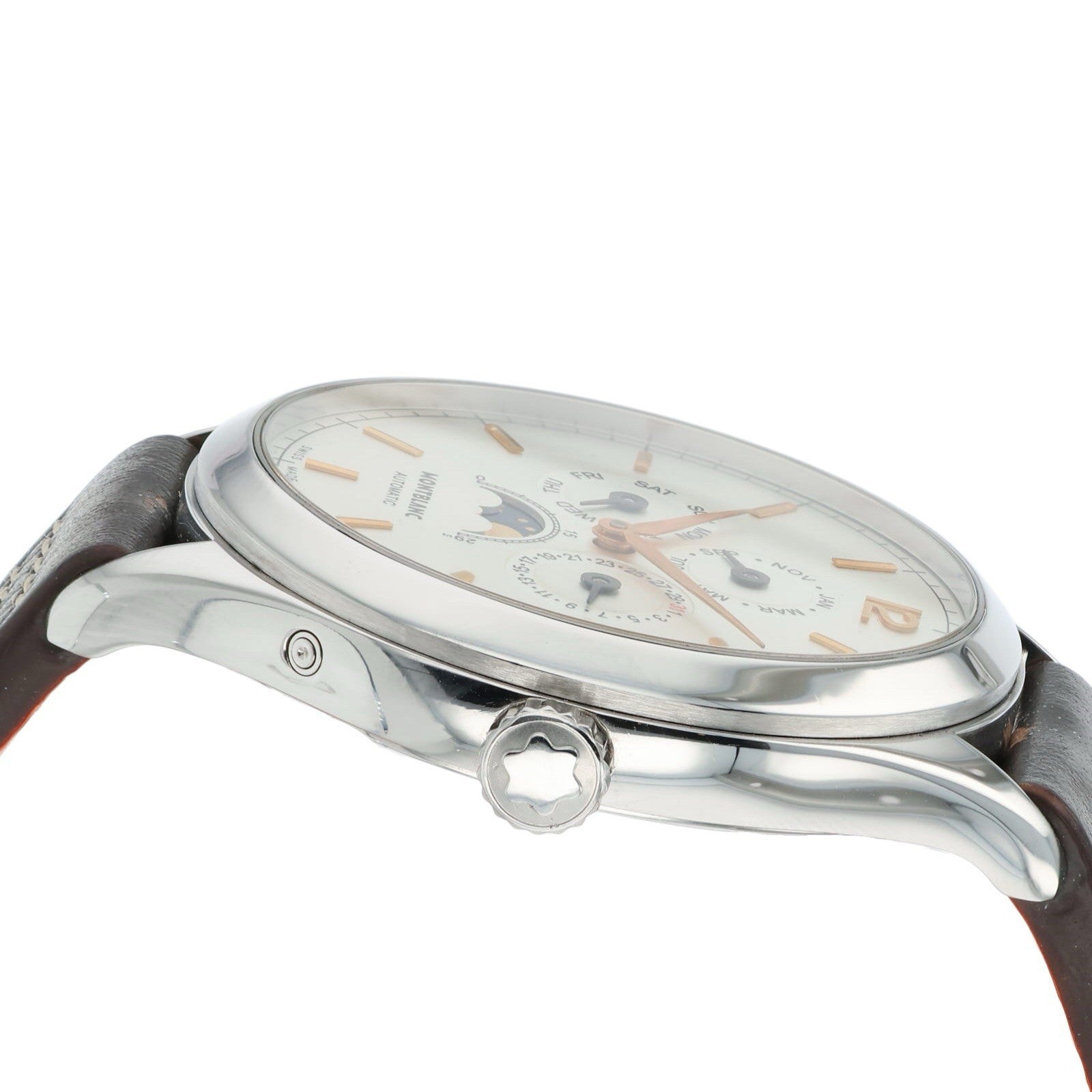 Montblanc Heritage Annual Calendar Steel Silver Dial 40mm Automatic Mens 112534