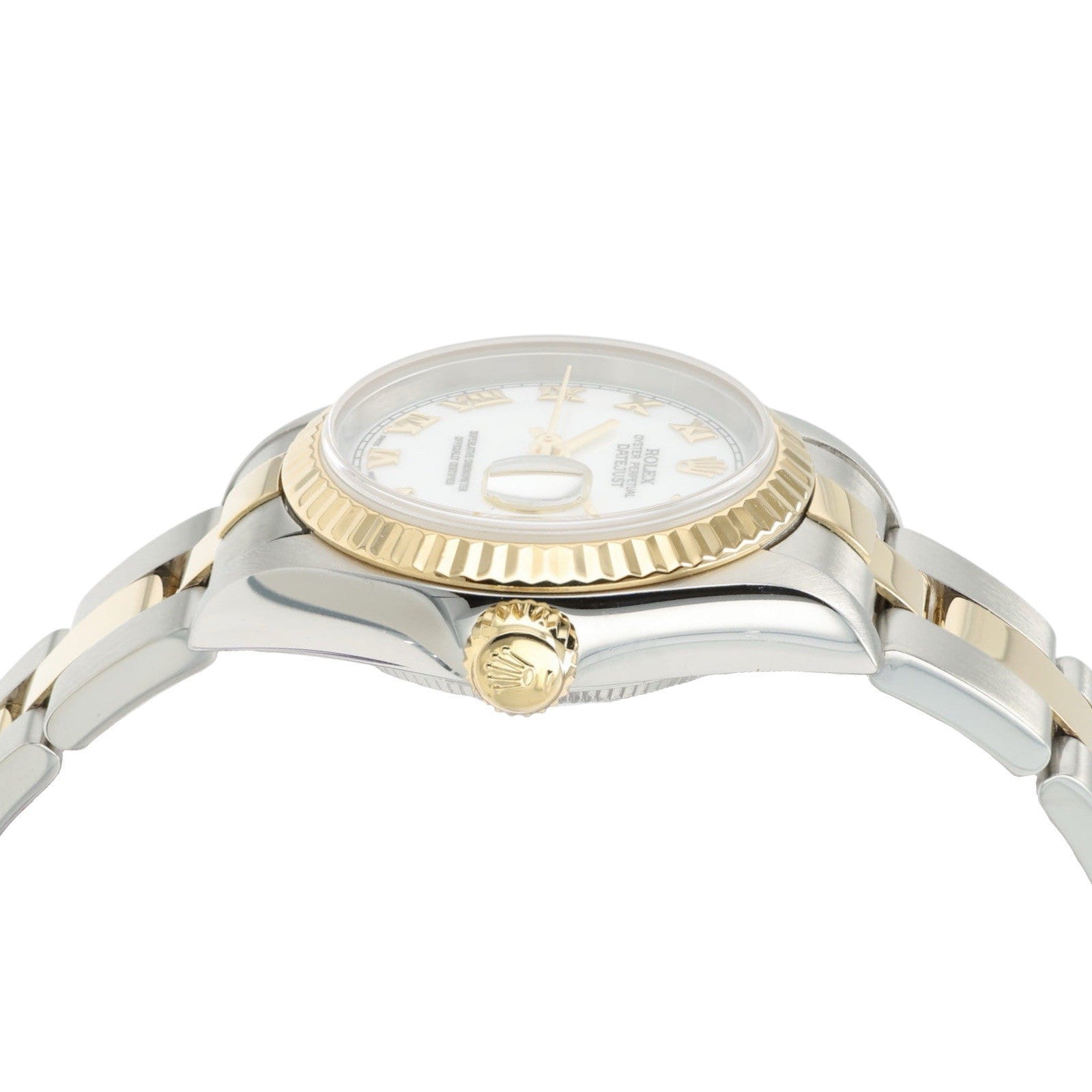 Rolex Lady Datejust White Dial Gold & Steel 26mm Automatic Womens Watch 69173