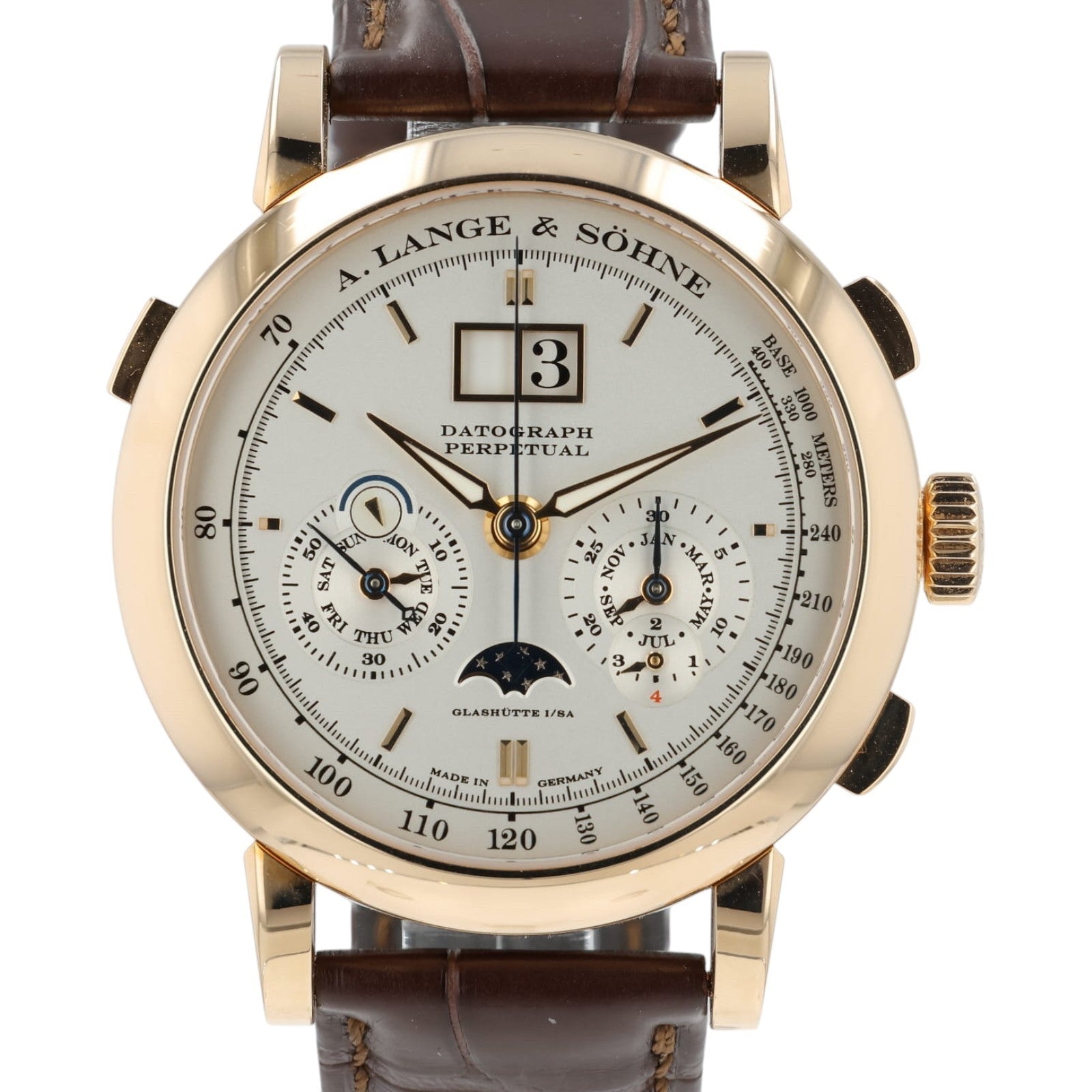 2022 A. Lange and Sohne Datograph Perpetual Calendar 41mm Manual Watch 410.032