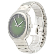 H. Moser & Cie Streamliner Green Dial Steel 40mm Automatic Mens Watch 6201-1200