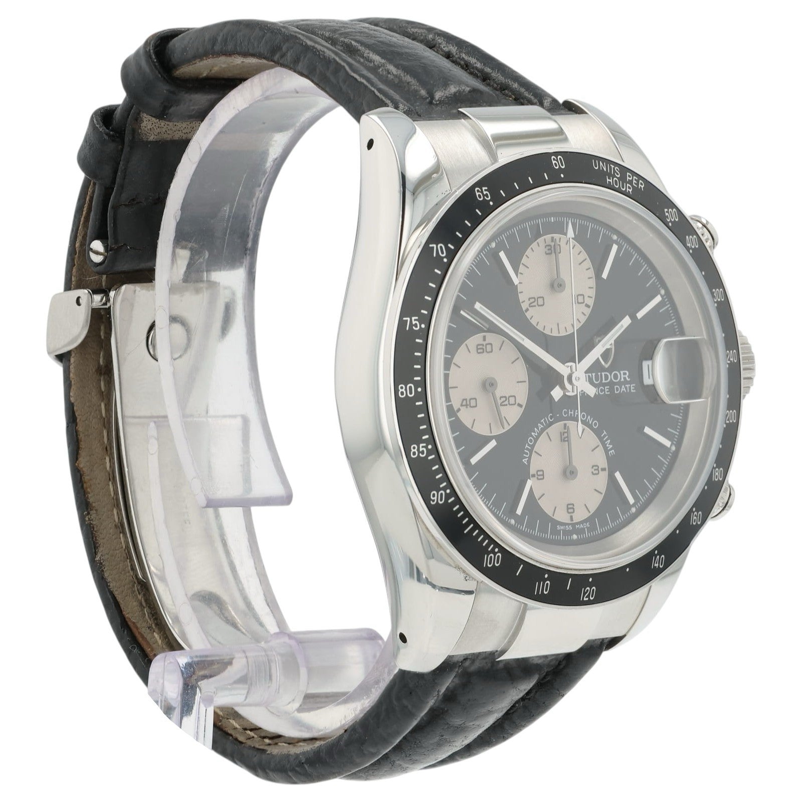 Tudor Chronograph Date Black Dial Stainless Steel 40mm Auto Men's Watch 79260P