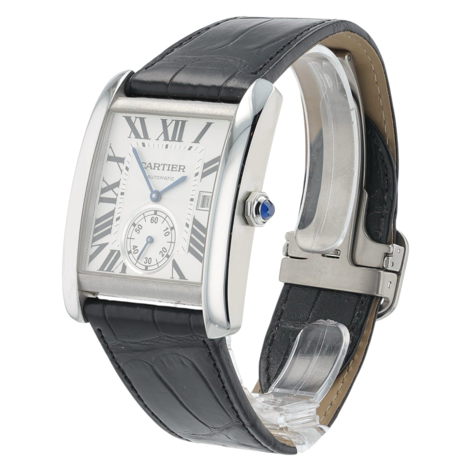Cartier Tank MC Automatic Large Model Stainless Steel Men's Watch W5330003