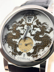 NEW Corum Jump Hour Dragon 18k White Gold 42mm Automatic Men’s Watch Z154/92547