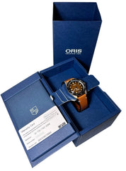 Oris Divers Sixty Five Stainless Steel Brown Dial 40mm Automatic Mens Watch 7707
