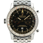 Breitling Chrono-Matic Black Dial Steel 41.5mm Automatic Mens Chronograph A41350