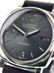 Panerai Luminor Due Stainless Steel Grey Dial 42mm Automatic Mens Watch PAM00904