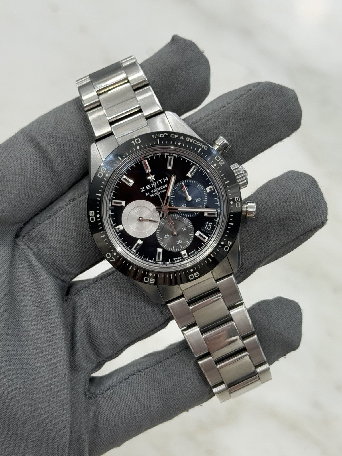 2021 Zenith Chronomaster Steel Black Dial 41mm Auto Men's Watch 03.3100.3600