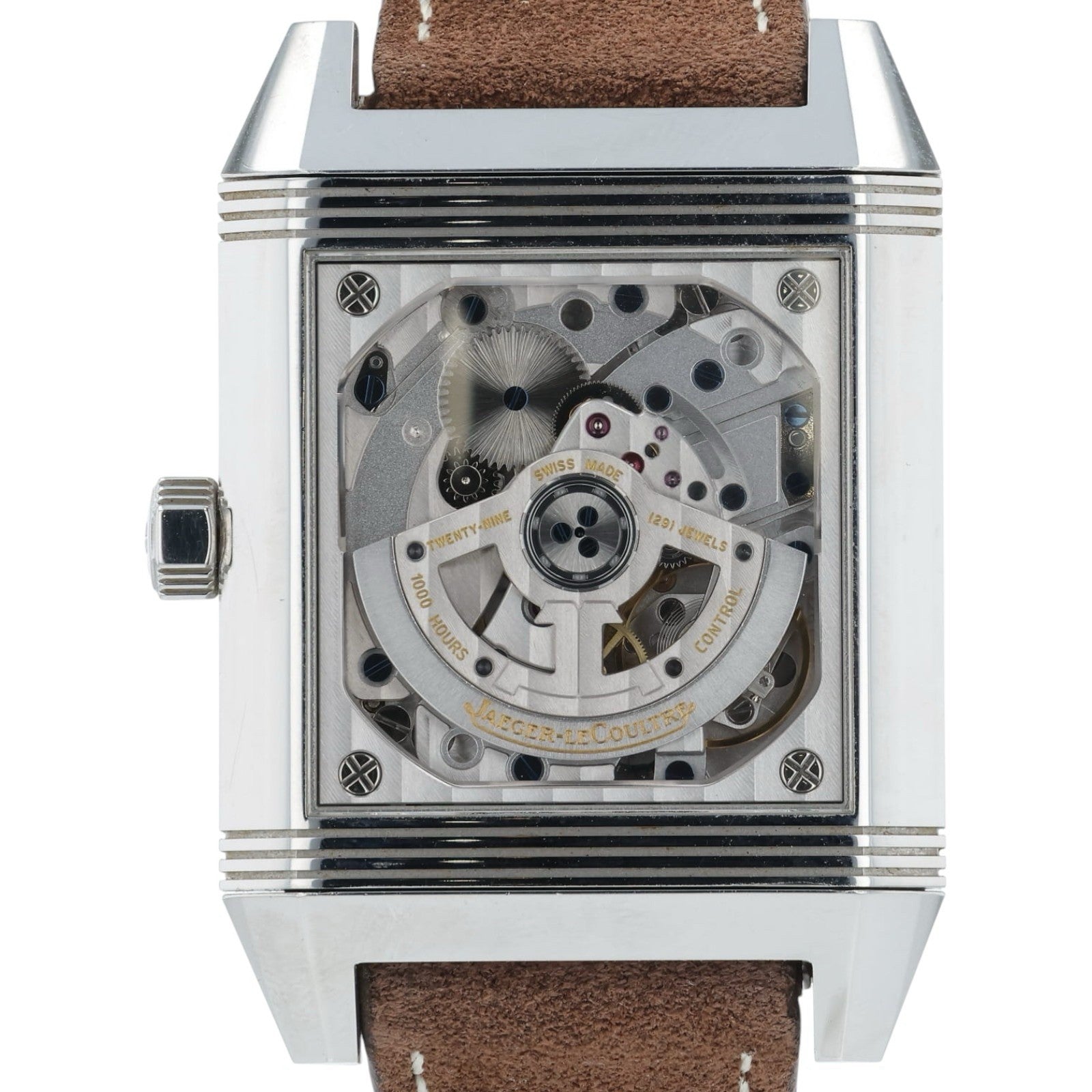 Jaeger-LeCoultre Reverso Squadra Steel Silver Dial 50x34mm Auto Mens Q7008420