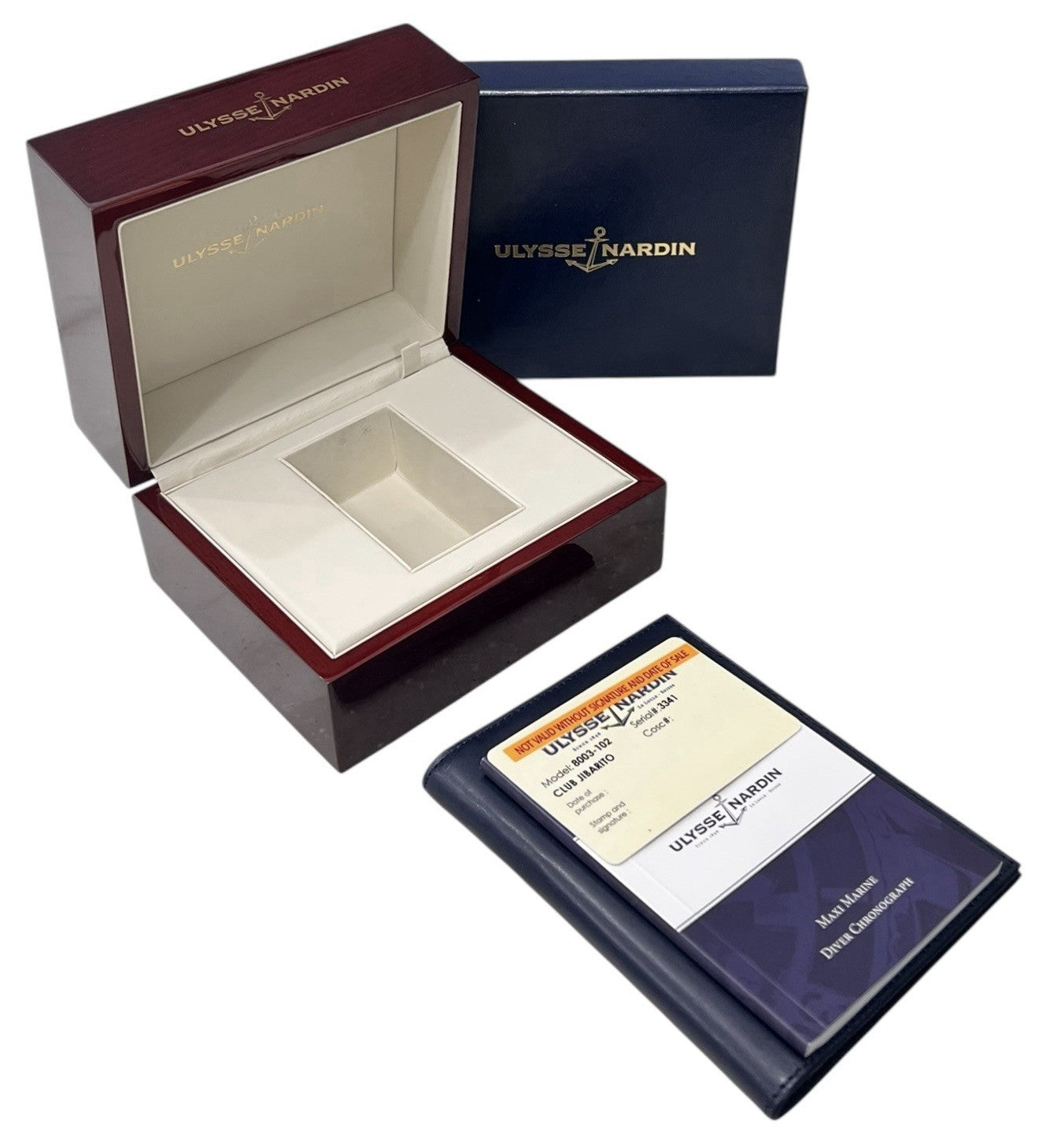 Ulysse Nardin Maxi Marine Steel Black Dial 42mm Automatic Men's Watch 8003-102