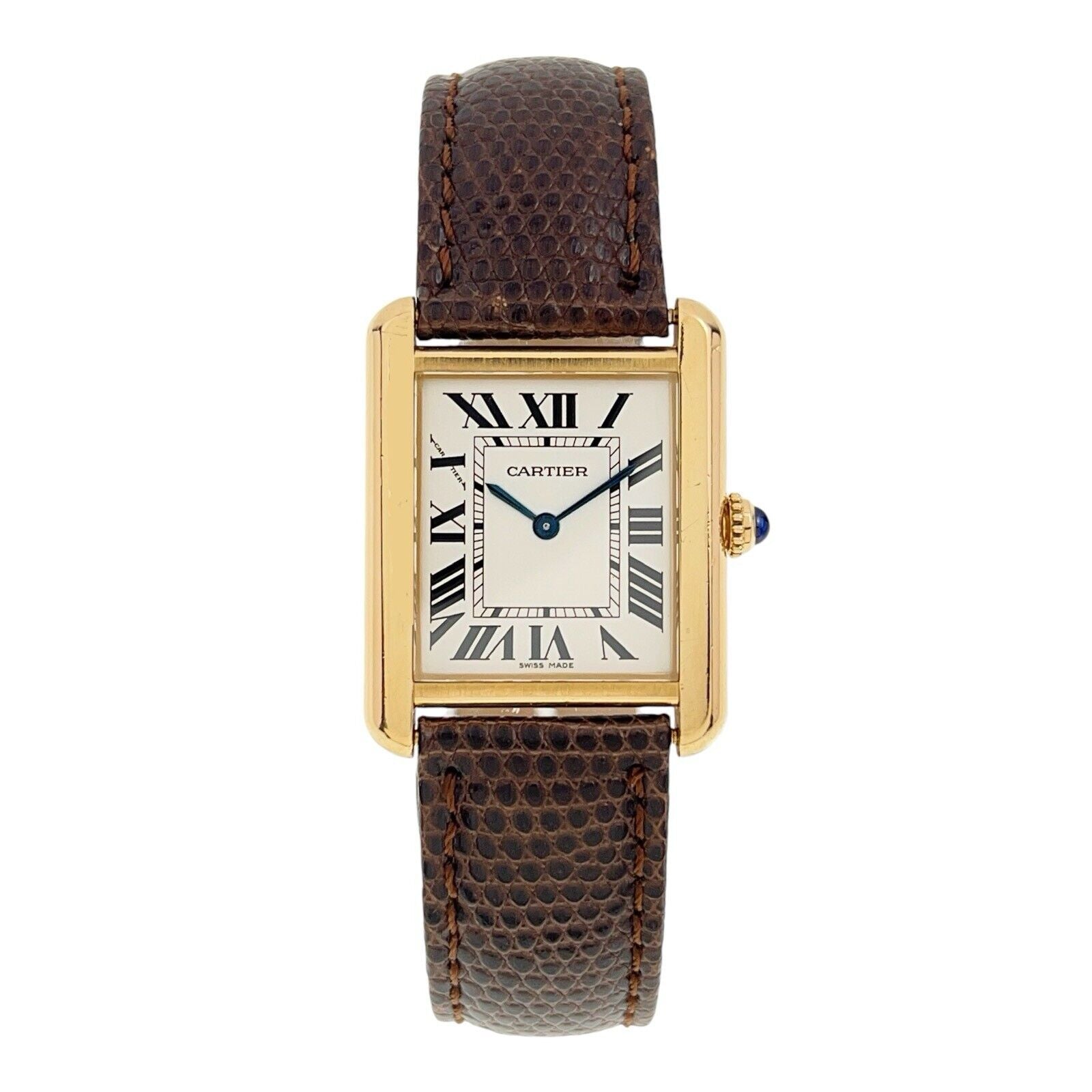 Cartier Tank Solo 24mm Yellow Gold Steel 2743 Watch – Birmingham Luxury ...