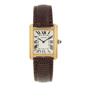 Cartier Tank Solo 18k Yellow Gold and Steel 24mm Quartz Women's Watch 2743