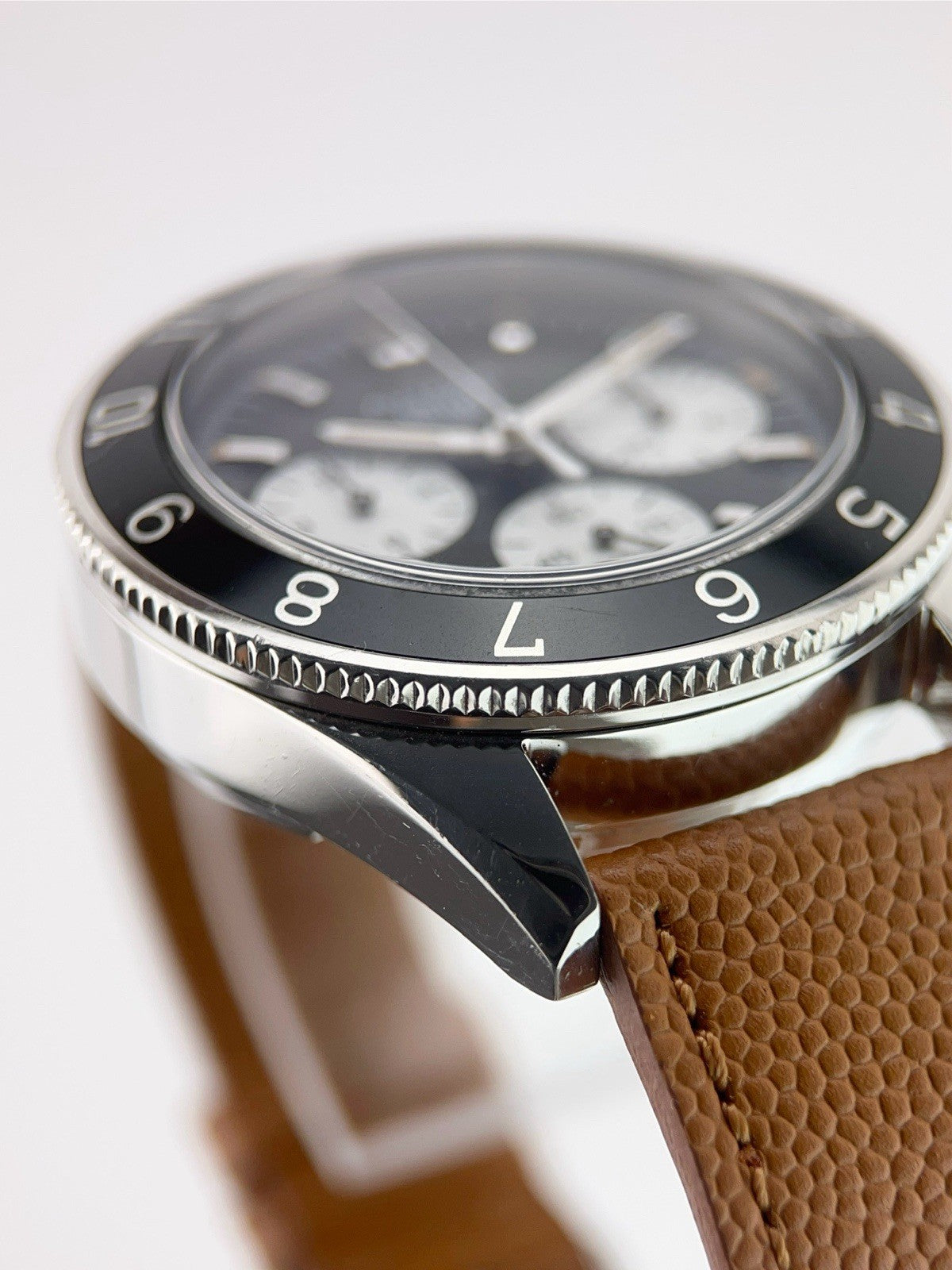 Tag Heuer Autavia Stainless Steel Black Dial 42mm Automatic Mens Watch CBE2110-0