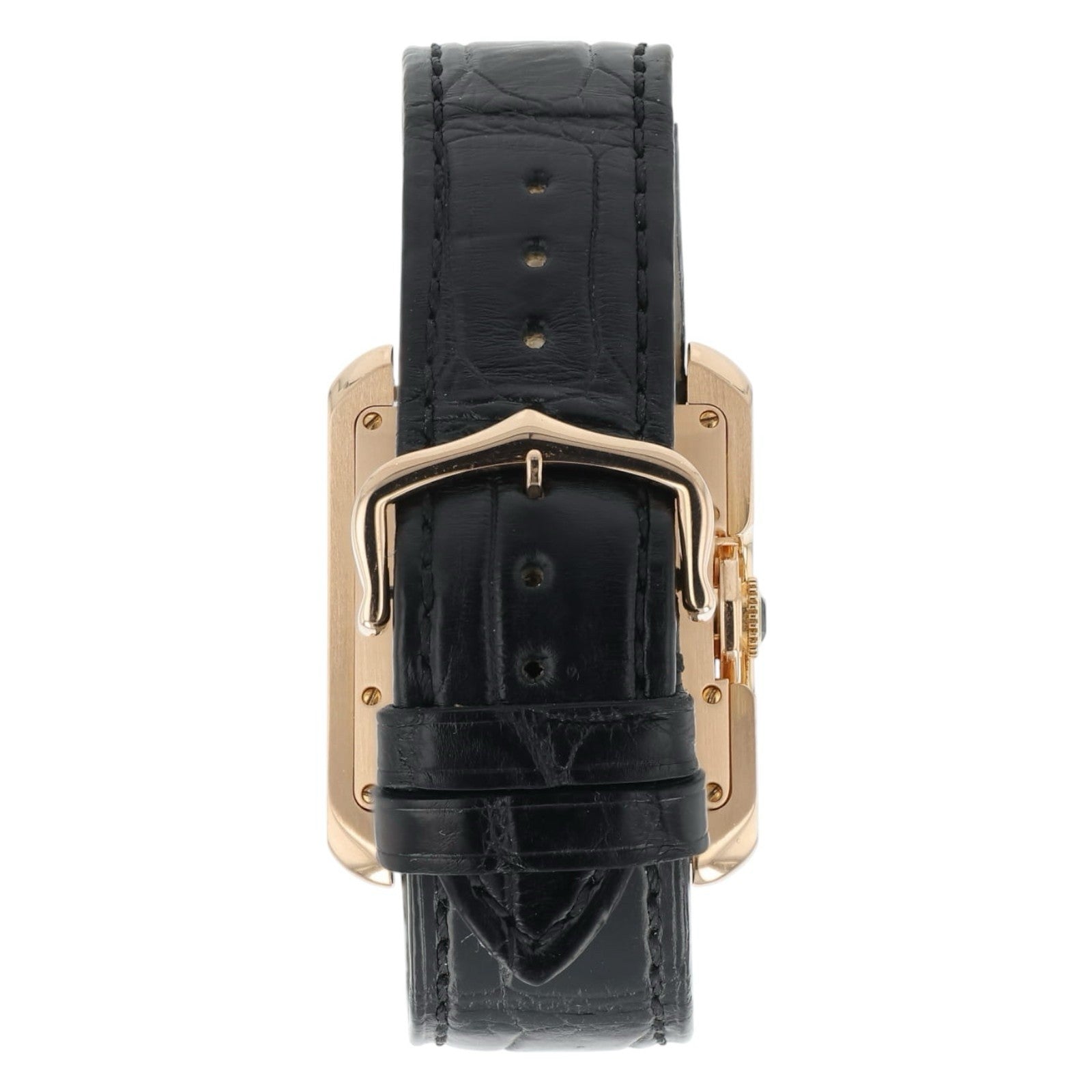 Cartier Tank Anglaise 18k Rose Gold Silver Dial 39.2mm Automatic Mens W5310005