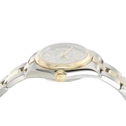 Rolex Oyster Silver Dial 18k Yellow Gold & Steel 24mm Automatic Women's 76183