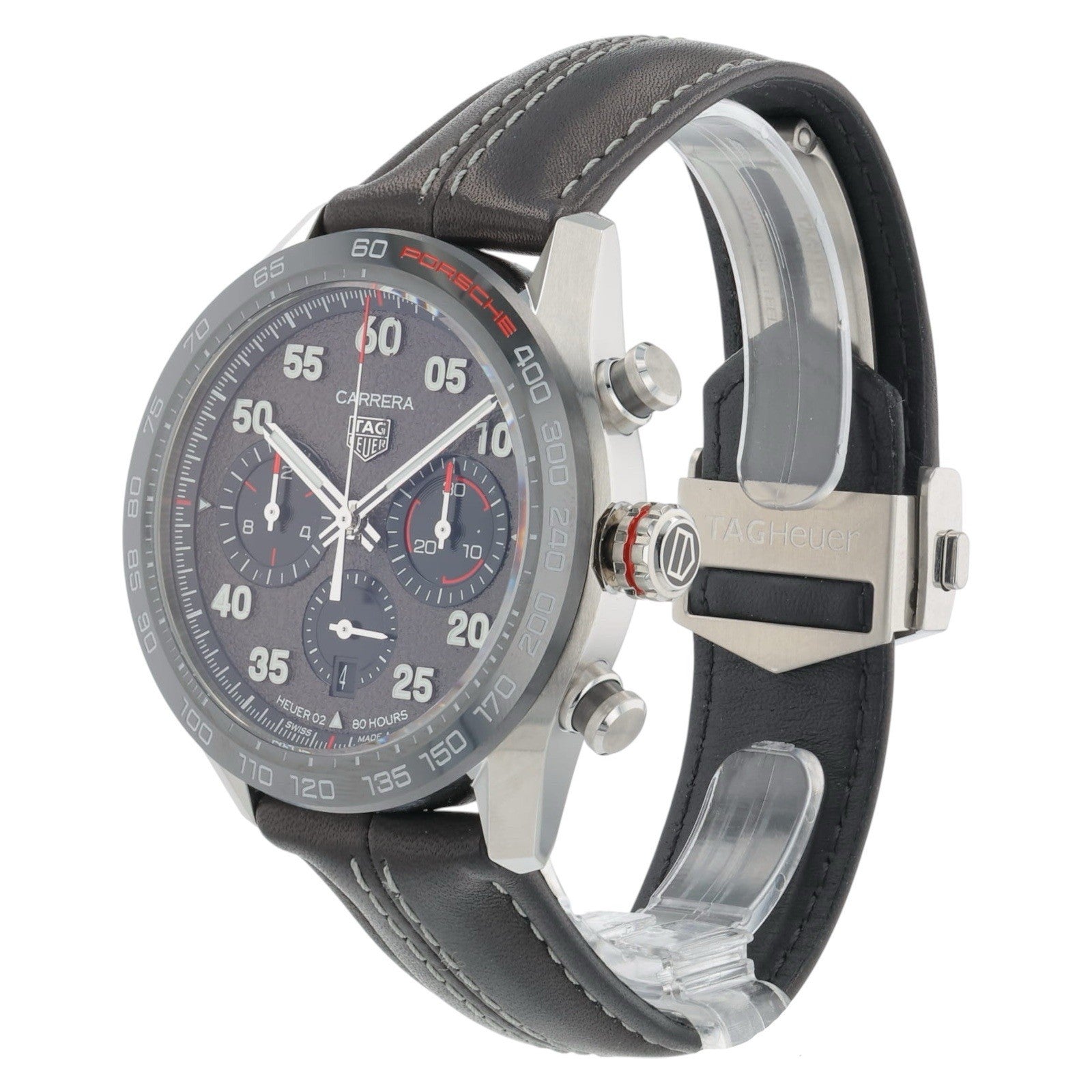 Tag Heuer Carrera Stainless Steel Grey Dial 44mm Automatic Movement Mens CBN2A1F