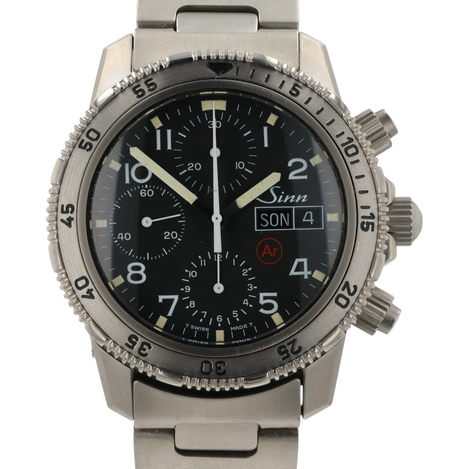Sinn Chronograph Black Dial Titanium 41mm Automatic Movement Men’s Watch 103