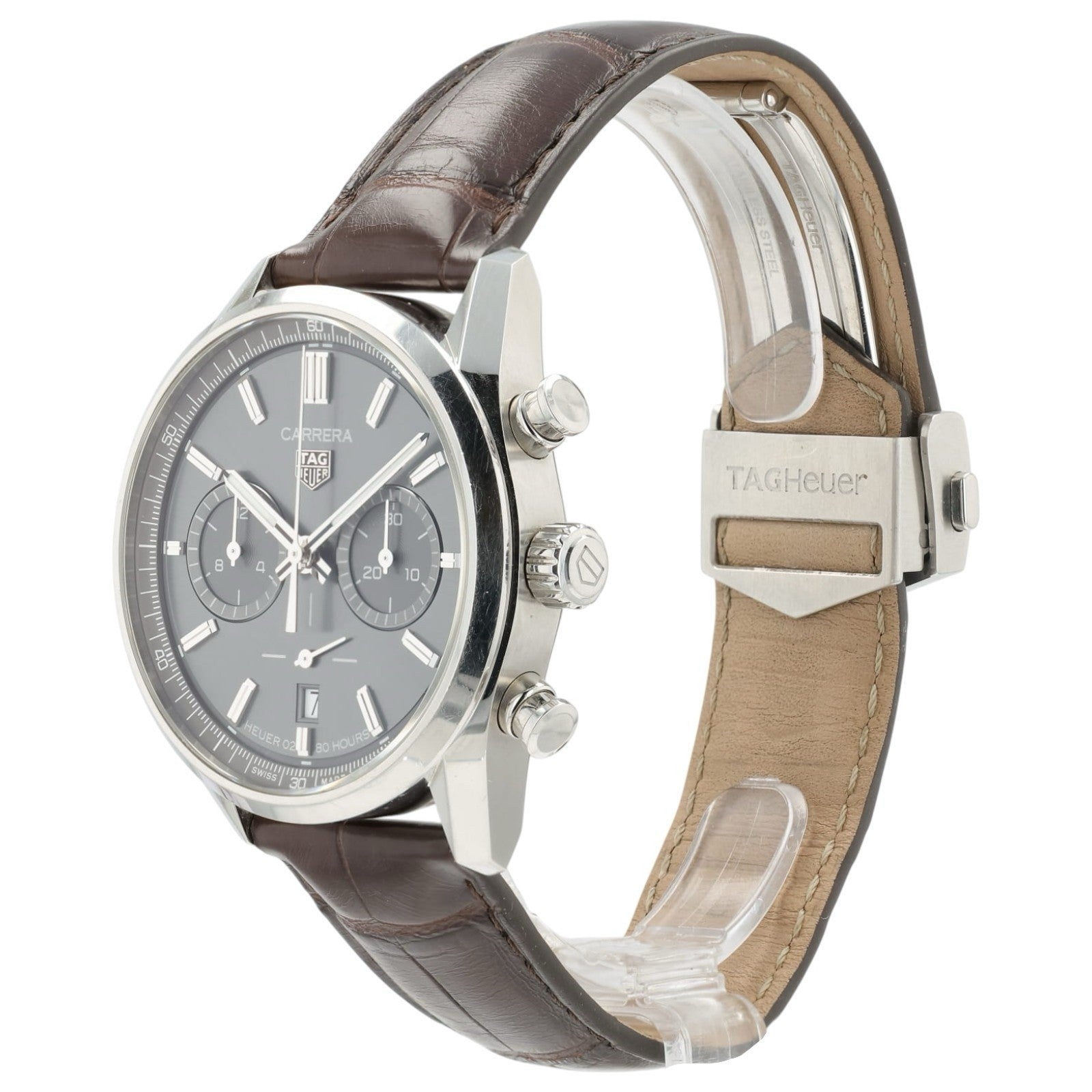 Tag Heuer Carrera Gray Dial Stainless Steel 42mm Automatic Mens CBN2012.FC6483