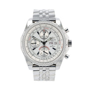 Breitling Bentley GT Stainless Steel White Dial 45mm Automatic Mens Watch A13362