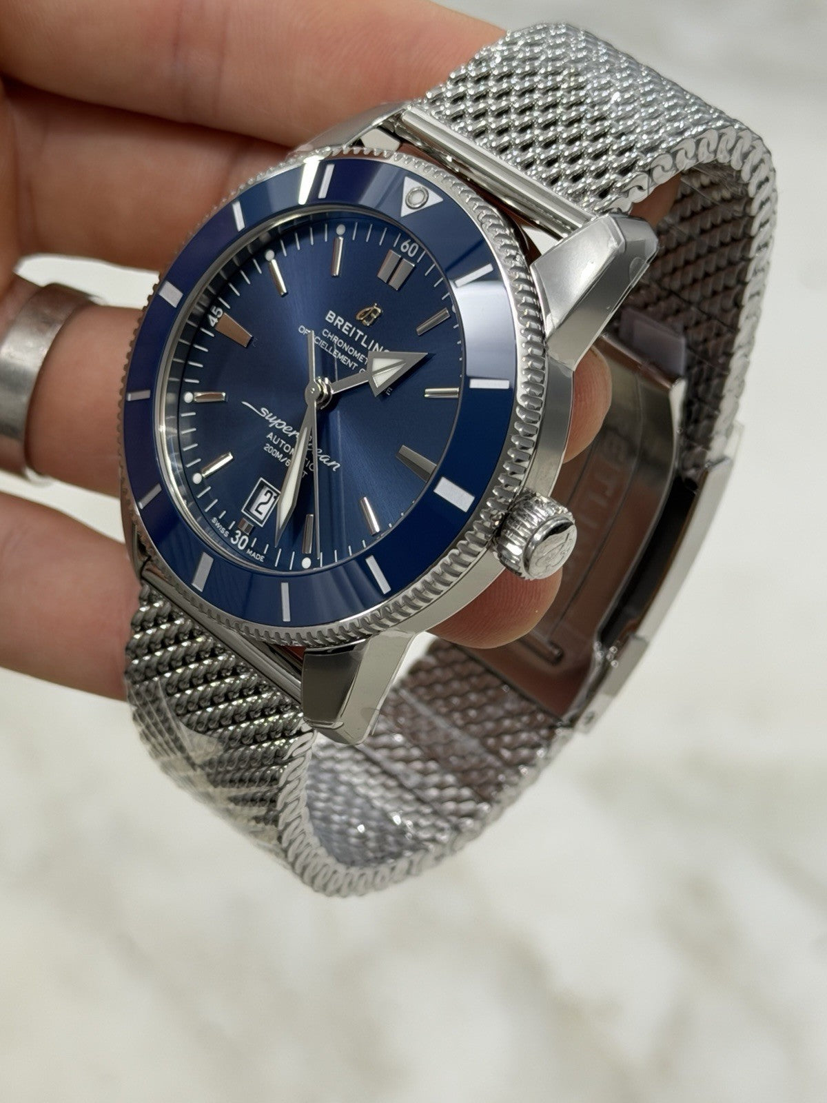 NEW 2026 Breitling Superocean Heritage II Blue Dial & Bezel 46mm Watch AB2020