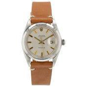 Rolex Oysterdate Silver Dial Stainless Steel 34mm Automatic Unisex Watch 6694